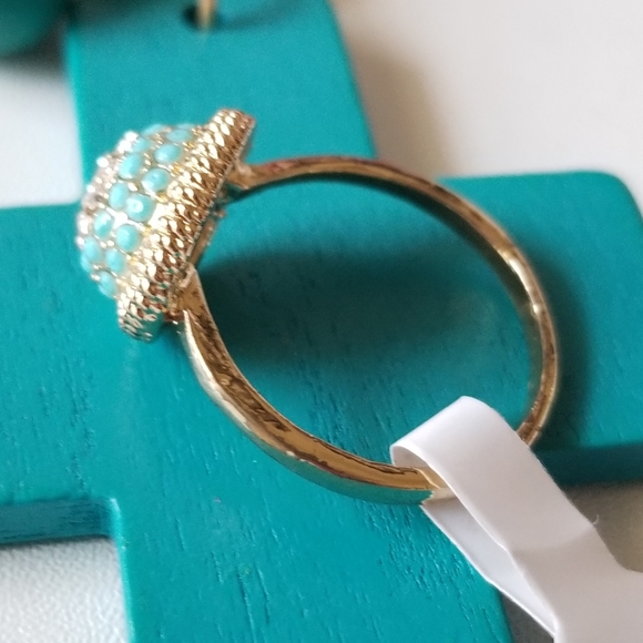 3/$30♥️  Bohemian Oval Geometric Shape Rhinestone ring size 8 - Picture 2 of 4